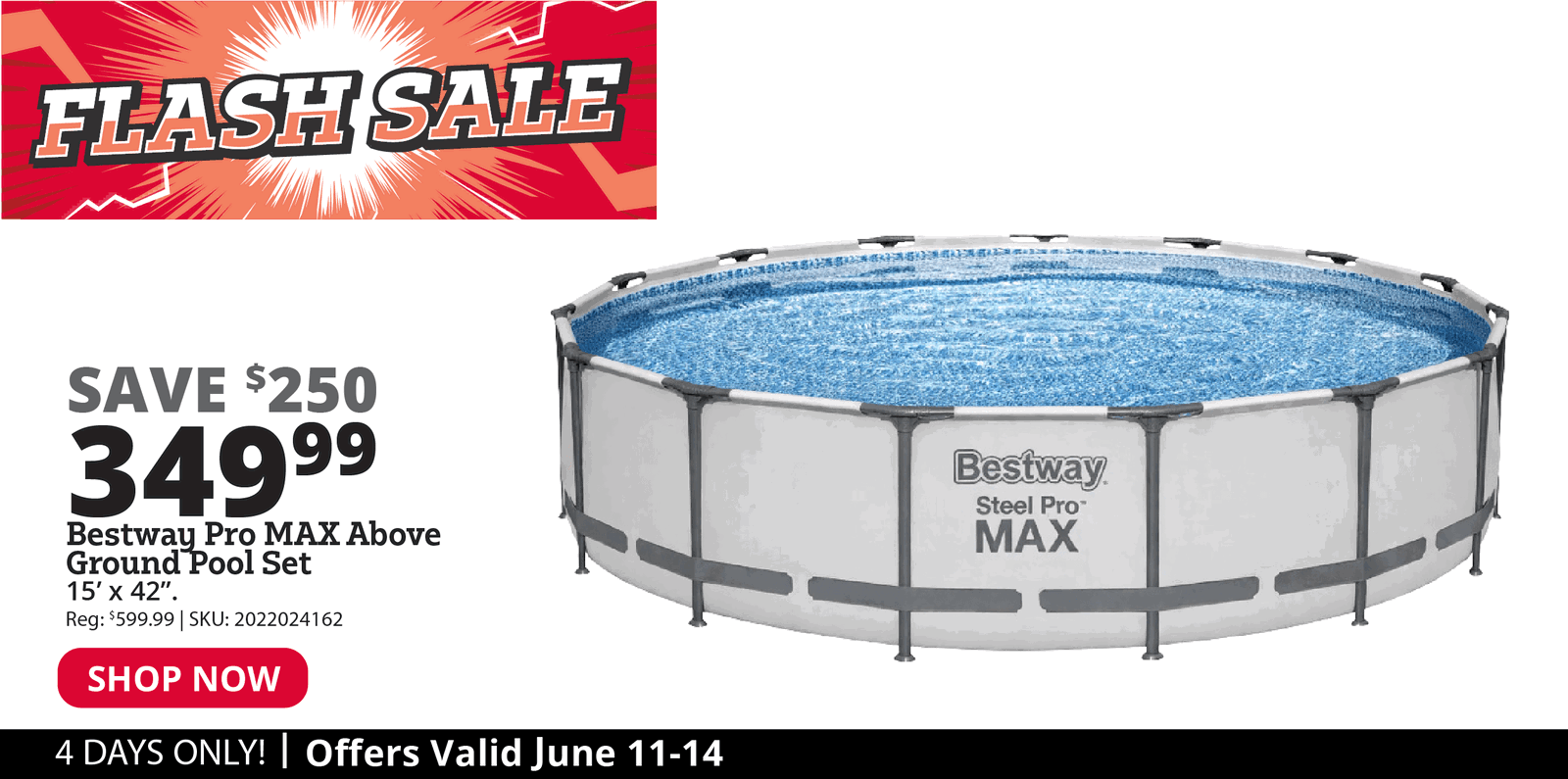 Bestway Pro Max Above Ground Pool Set