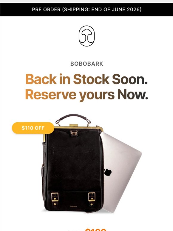 Secure your bobobark at $189