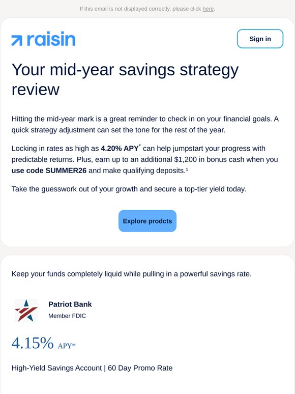 Up to 4.20% APY: Your mid-year savings check-in