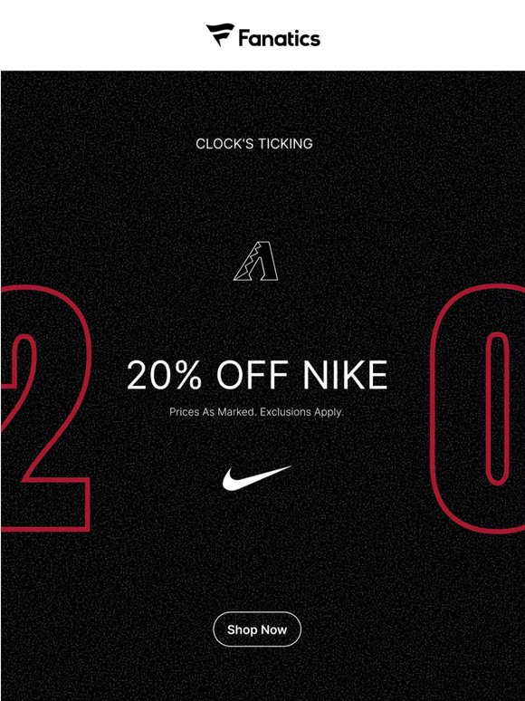 20% Off Nike Is Live 🔥