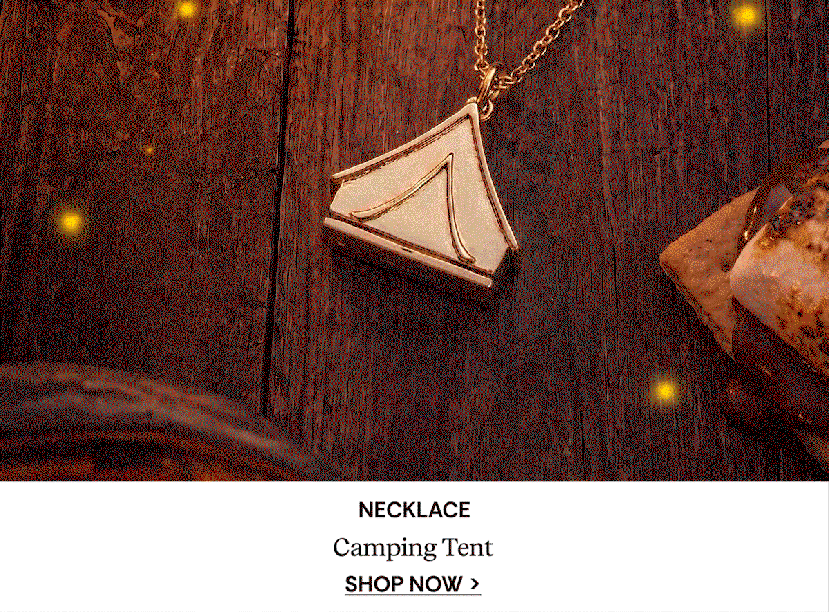 Camping Tent Necklace