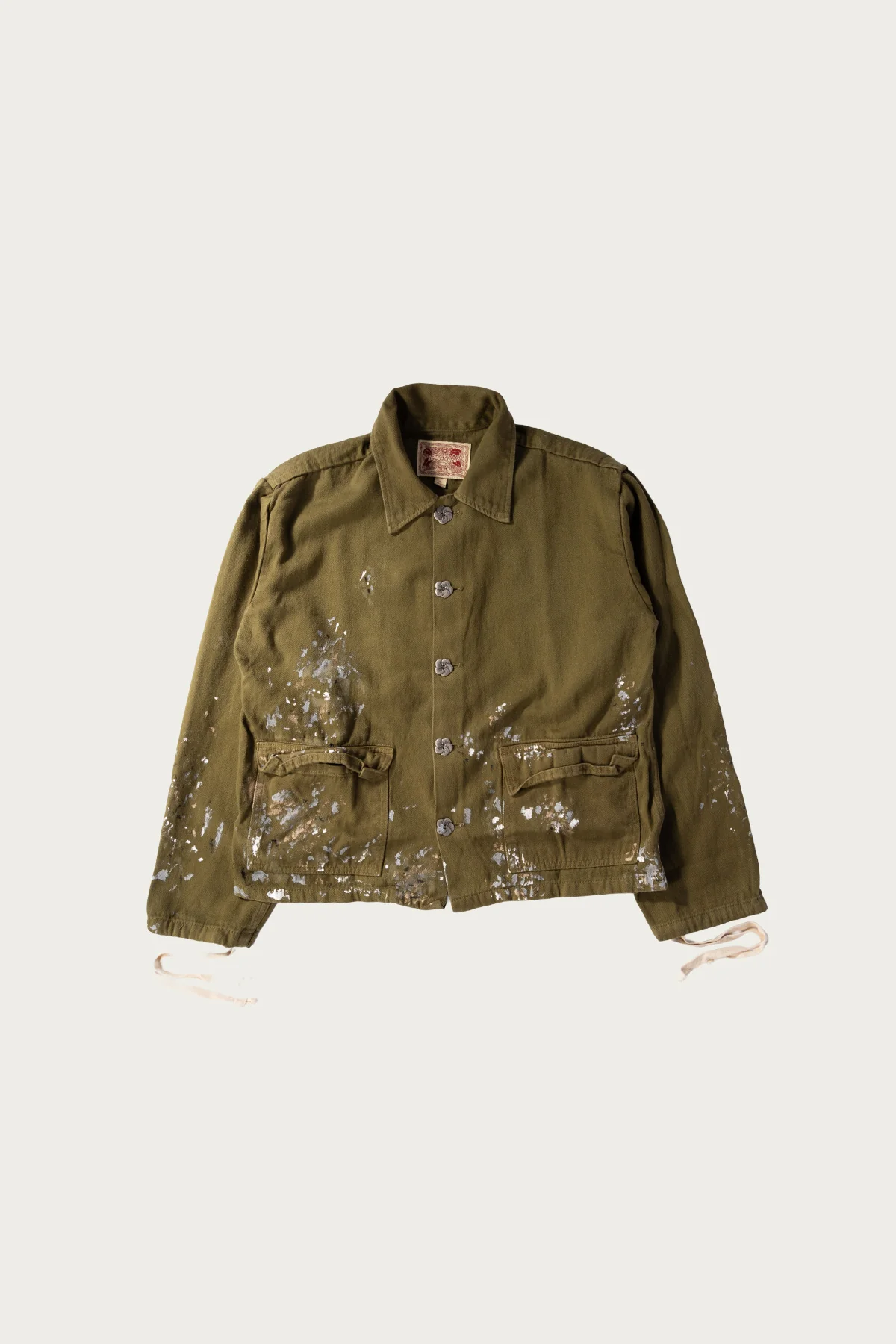 Image of Jenny's Painting Jacket - Mustard Green