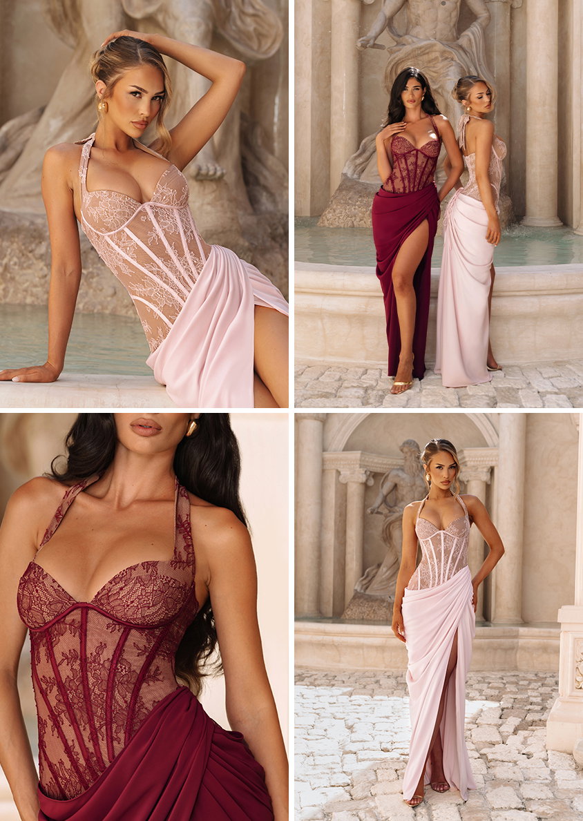 Bonita Maxi Dress - Blush