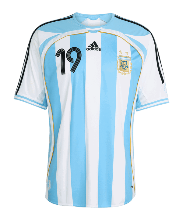 adidas AFA Argentinien Bringback 2006 Messi Trikot Home Weiss