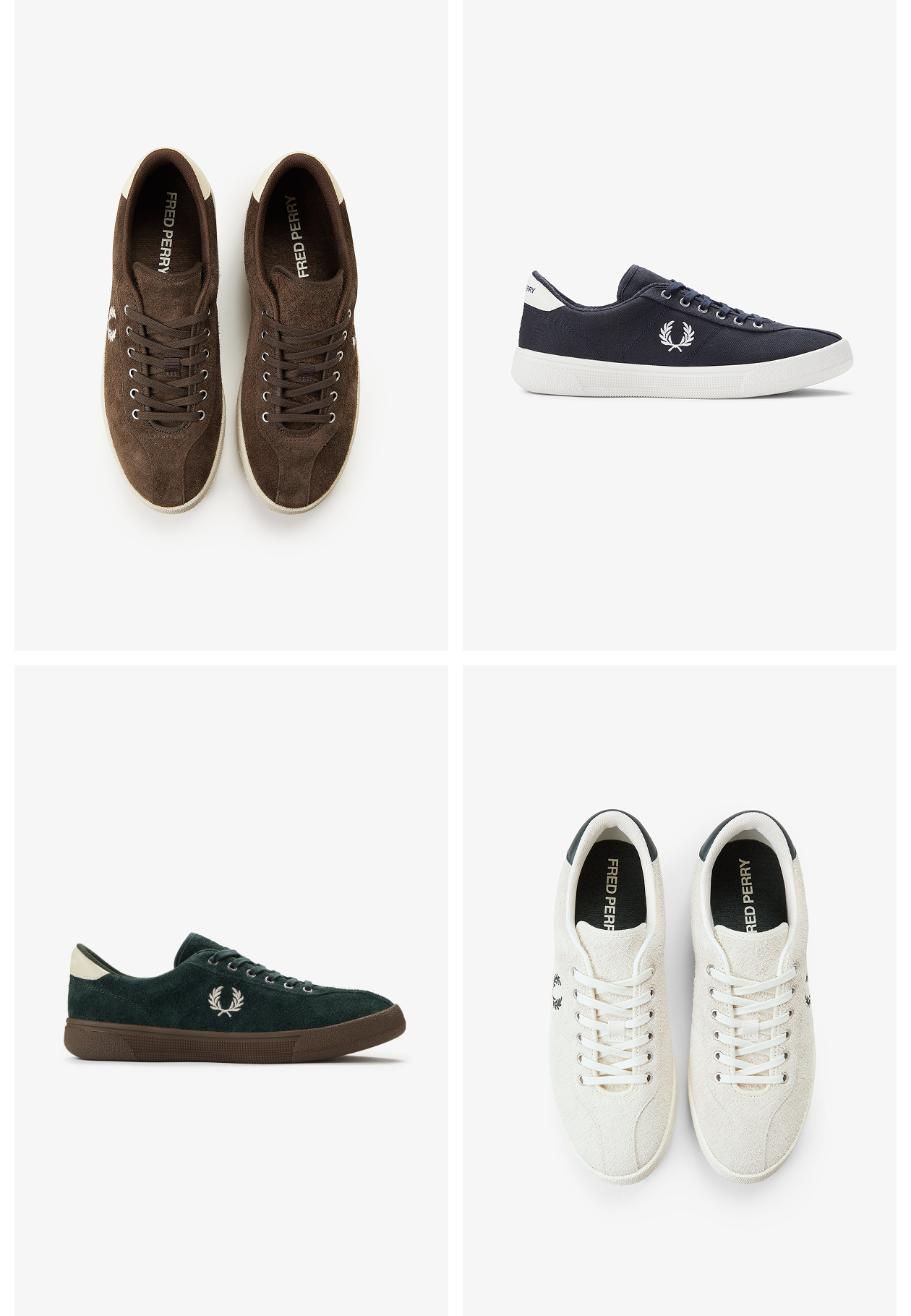 A selection of Fred Perry Tennis Shoes
