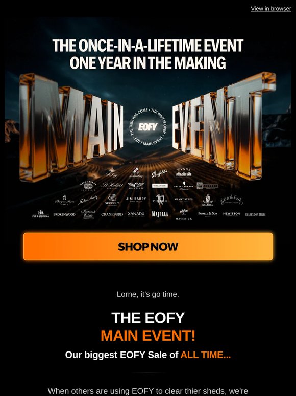 Lorne! The BIGGEST EOFY Sale in HISTORY 🚨 👀