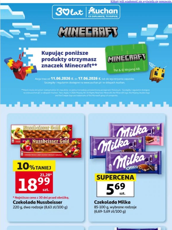 ⛏️Zgarnij dodatkowy znaczek Minecraft! Sprawdź szczegóły>>