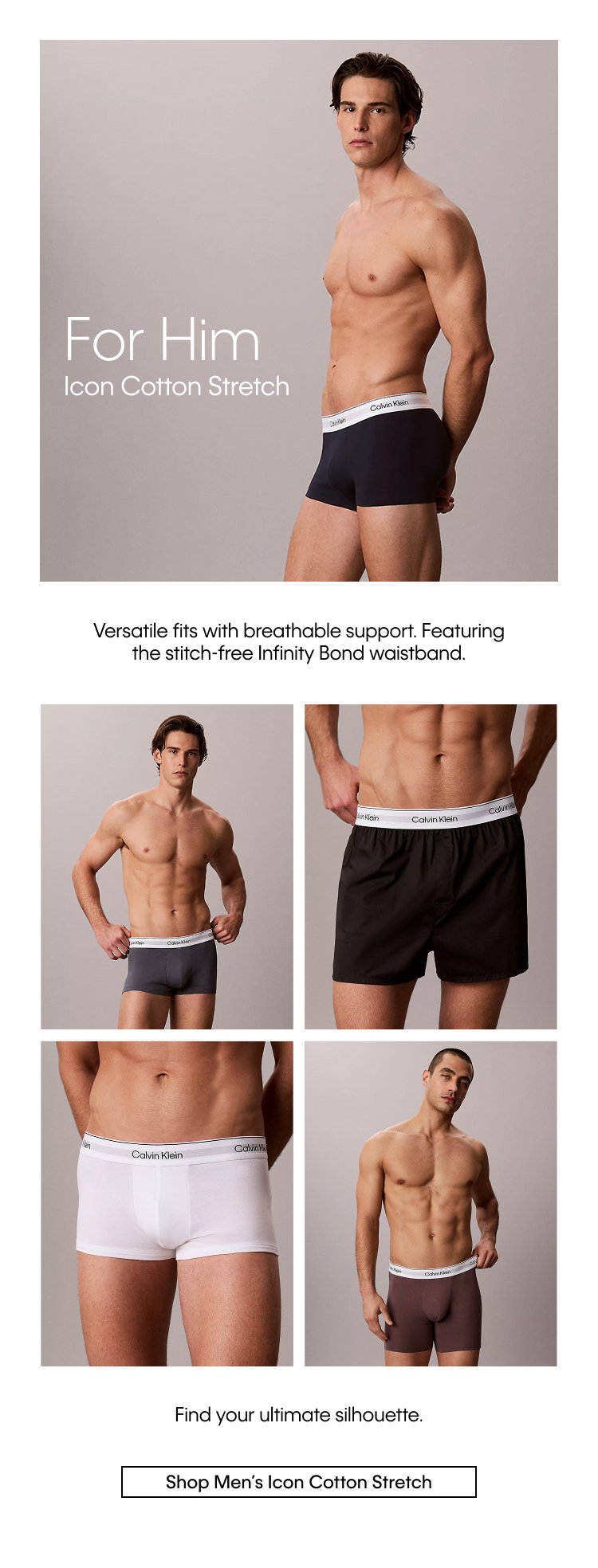 Shop Mens Icon Cotton Stretch