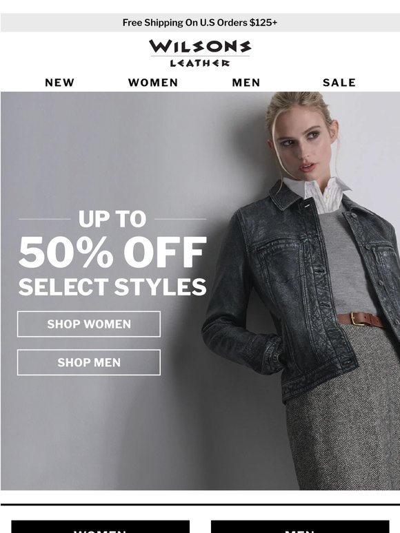 Up to 50% off select styles!