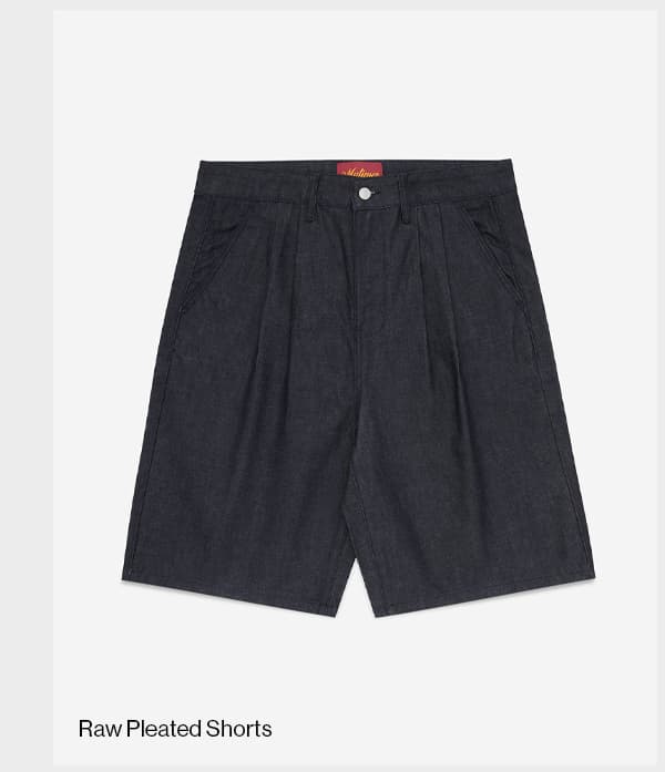 Shop Raw Pleated Shorts