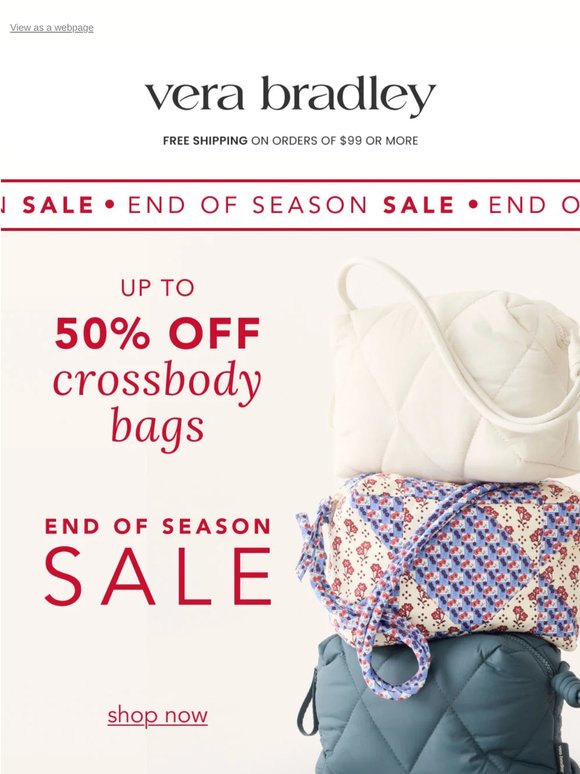A big deal: Up to 50% off crossbody bags