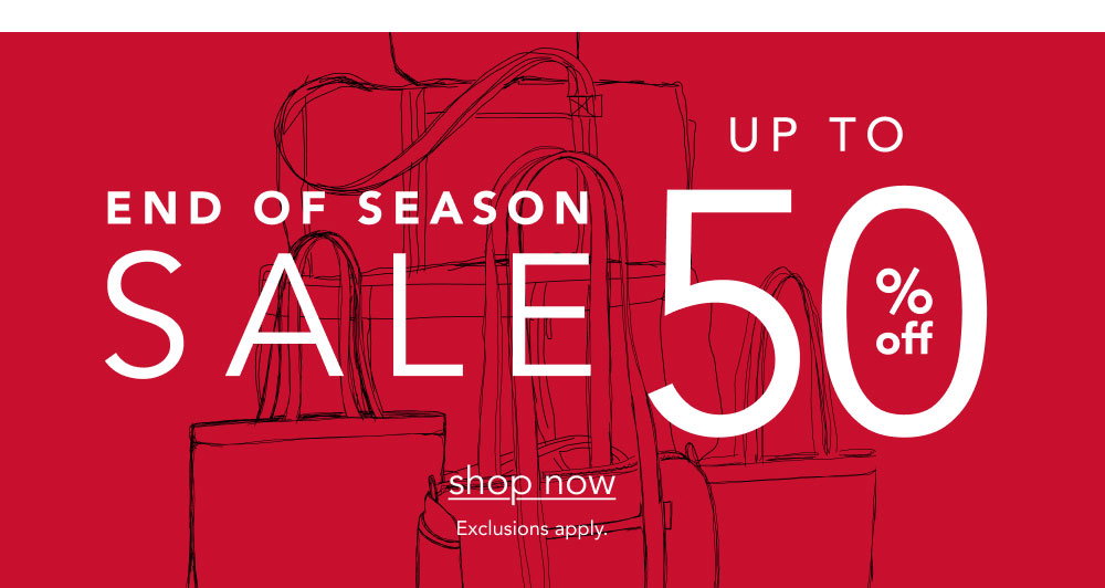 End of Season Sale Up to 50% off