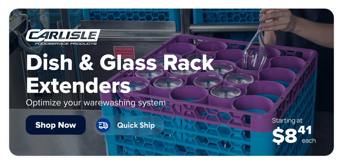 Carlisle Dish & Glass Rack Extenders