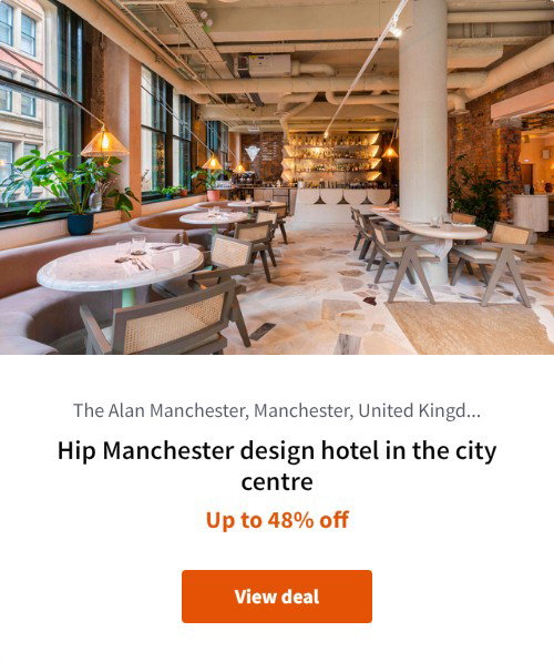 Hip Manchester design hotel in the city centre