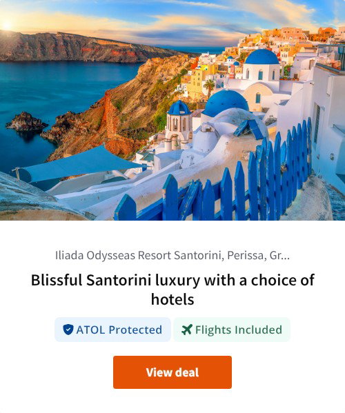Blissful Santorini luxury with a choice of hotels