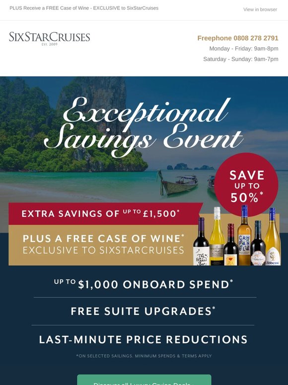 Enjoy Exceptional Savings of up to £1,500 ✨