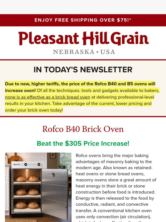 Rofco B40 & B5 Price Increase Coming! — PHG News