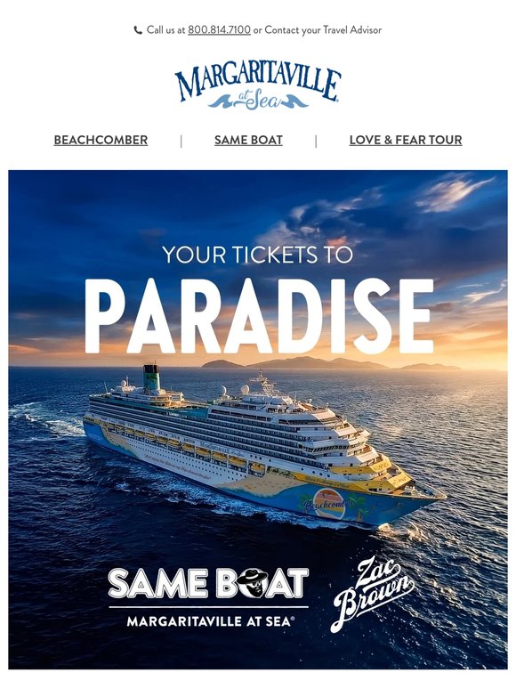 Win a Cruise at Zac Brown Band's Love & Fear Tour!*
