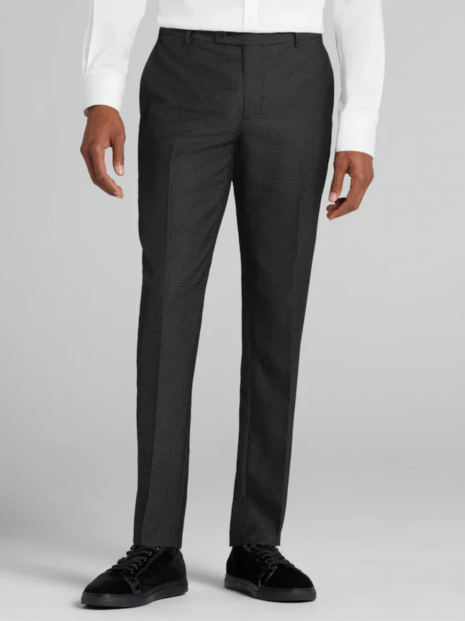 Egara Skinny Fit Polka Dot Suit Pants
