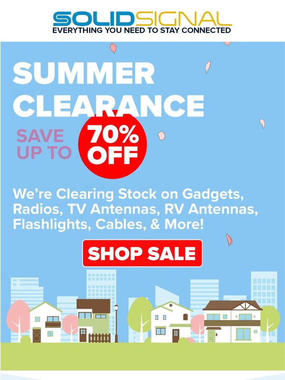 Shop our Summer Clearance Today - Save up to 70%!