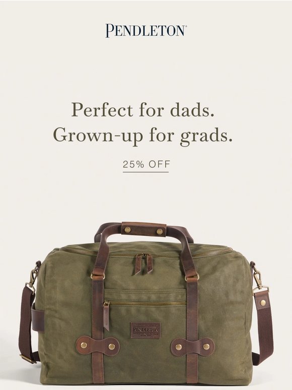 25% Off. For Dads. For Grads.
