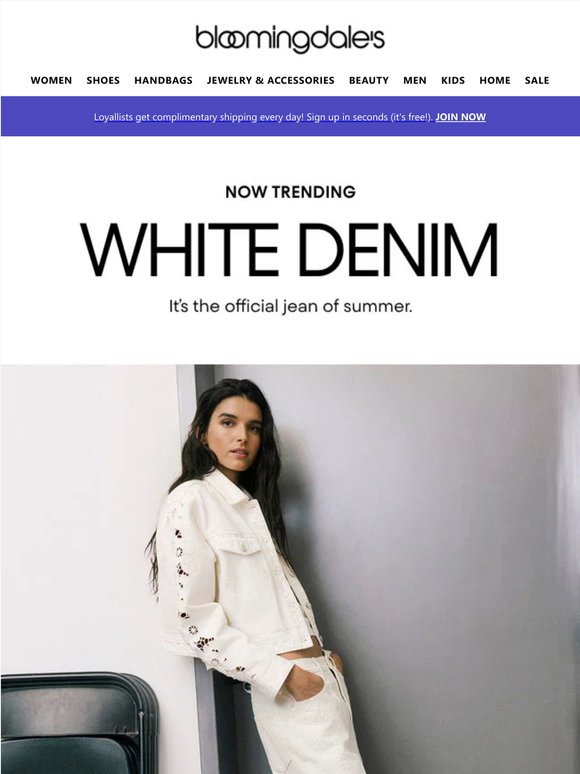 Most-wanted now: White denim
