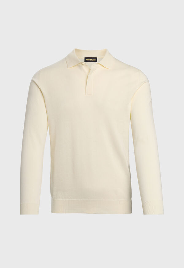 Image of ORGANIC COTTON LONG SLEEVE POLO