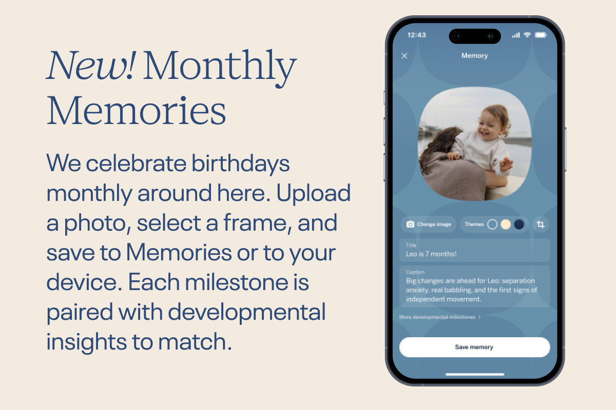 New! Monthly Memories