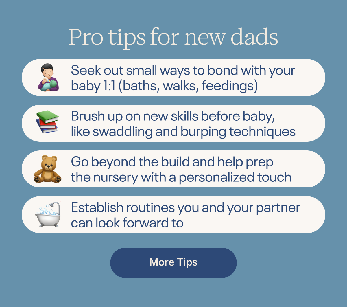 Pro tips for new dads