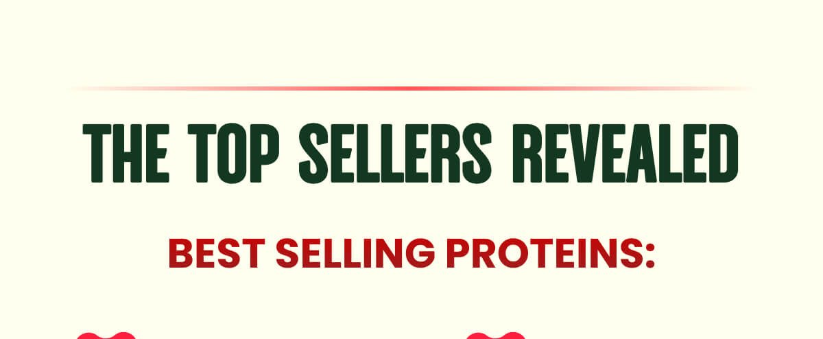 THE TOP SELLERS REVEALED 