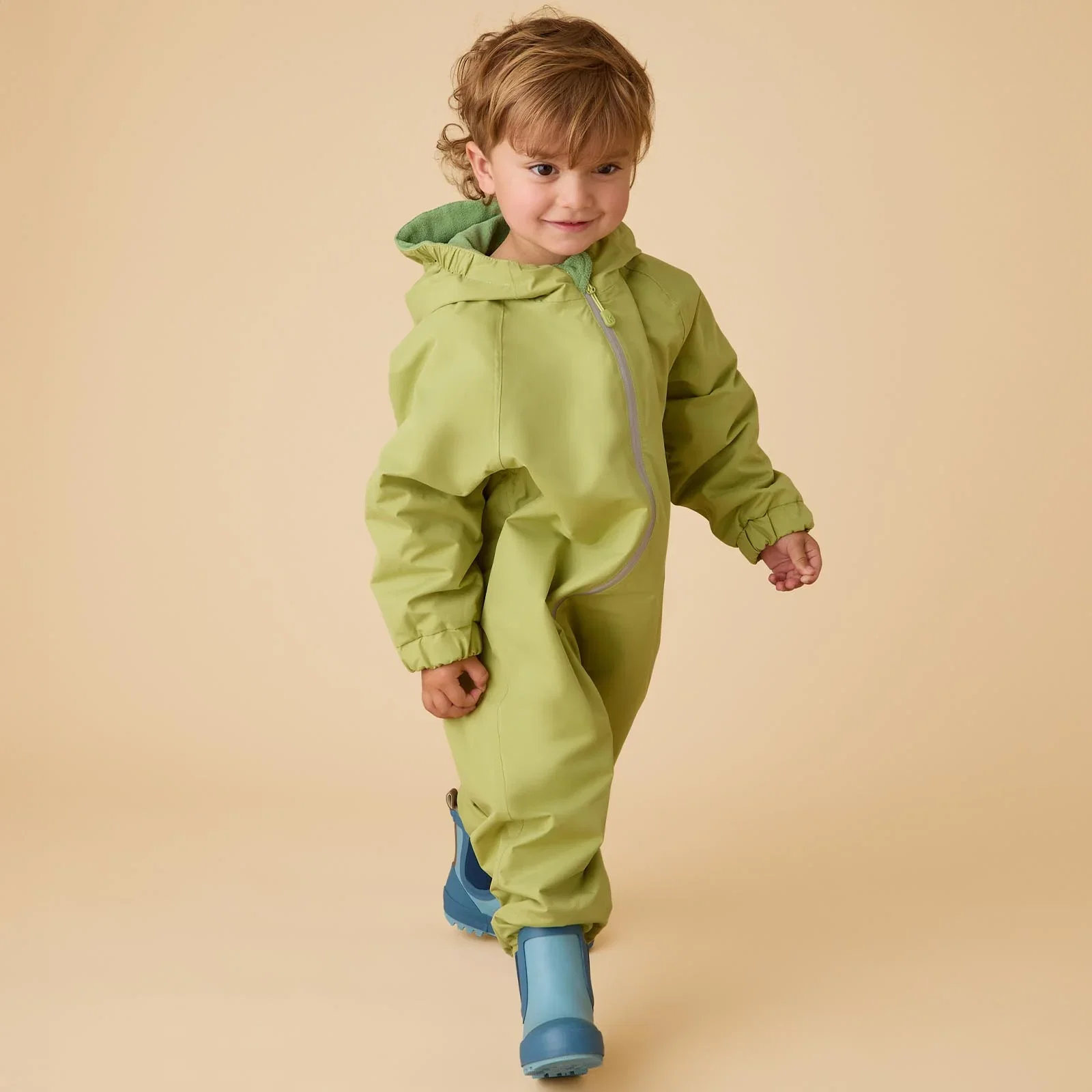 Image of KIDLY by MORI Fleece Lined Puddle Suit