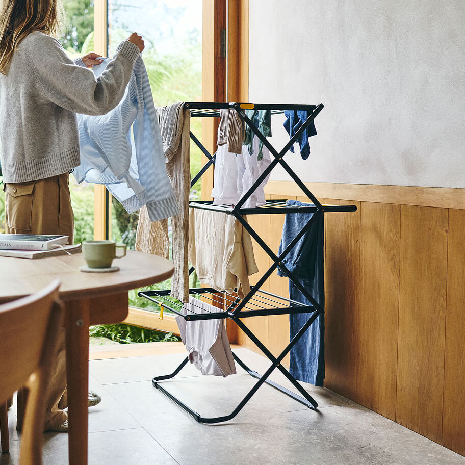 AirFrame™ 16m Folding Airer with Long Garment Hanging Rails