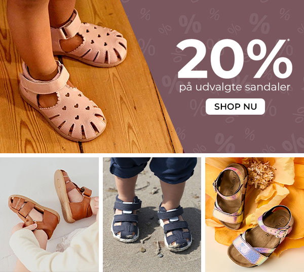 Spar 20% på sandaler