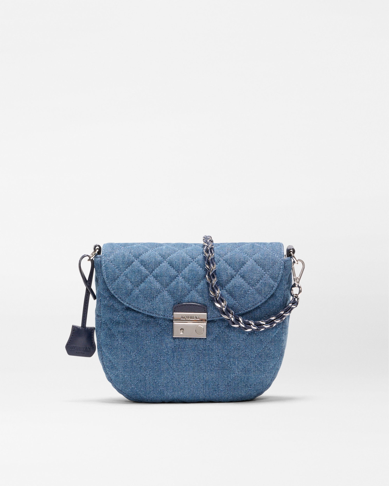 Shop the True Blue Denim Crosby Lock Saddle bag