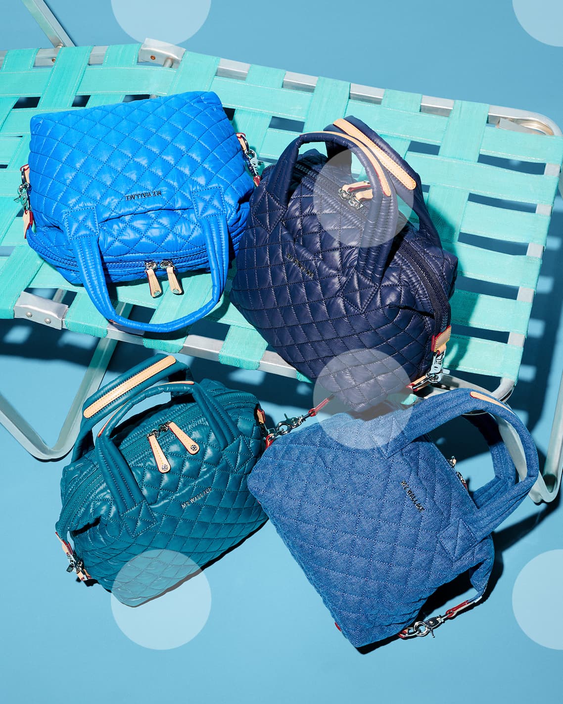 Shop summer blue bags