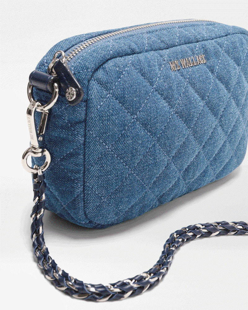Shop the True Blue Denim Mini Crosby