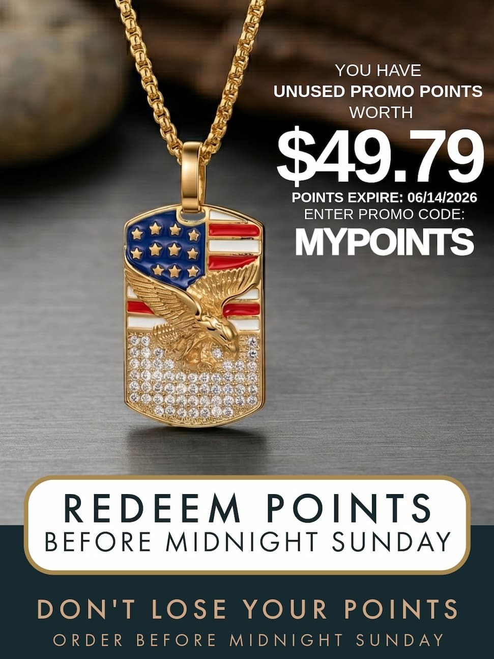 Claim Points Before Midnight Sunday  Or Lose Them All