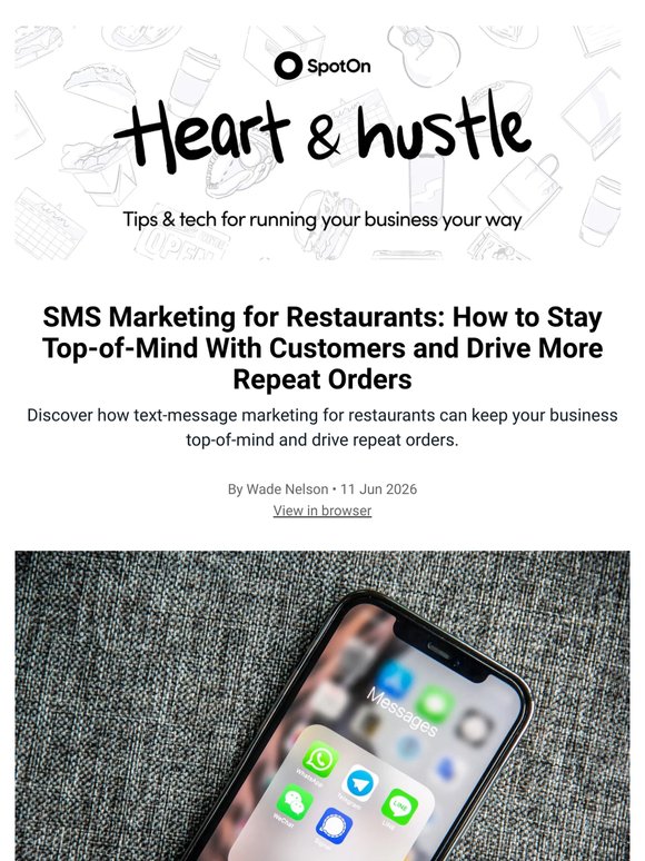 SMS Marketing for Restaurants: How to Stay Top-of-Mind With Customers and Drive More Repeat Orders