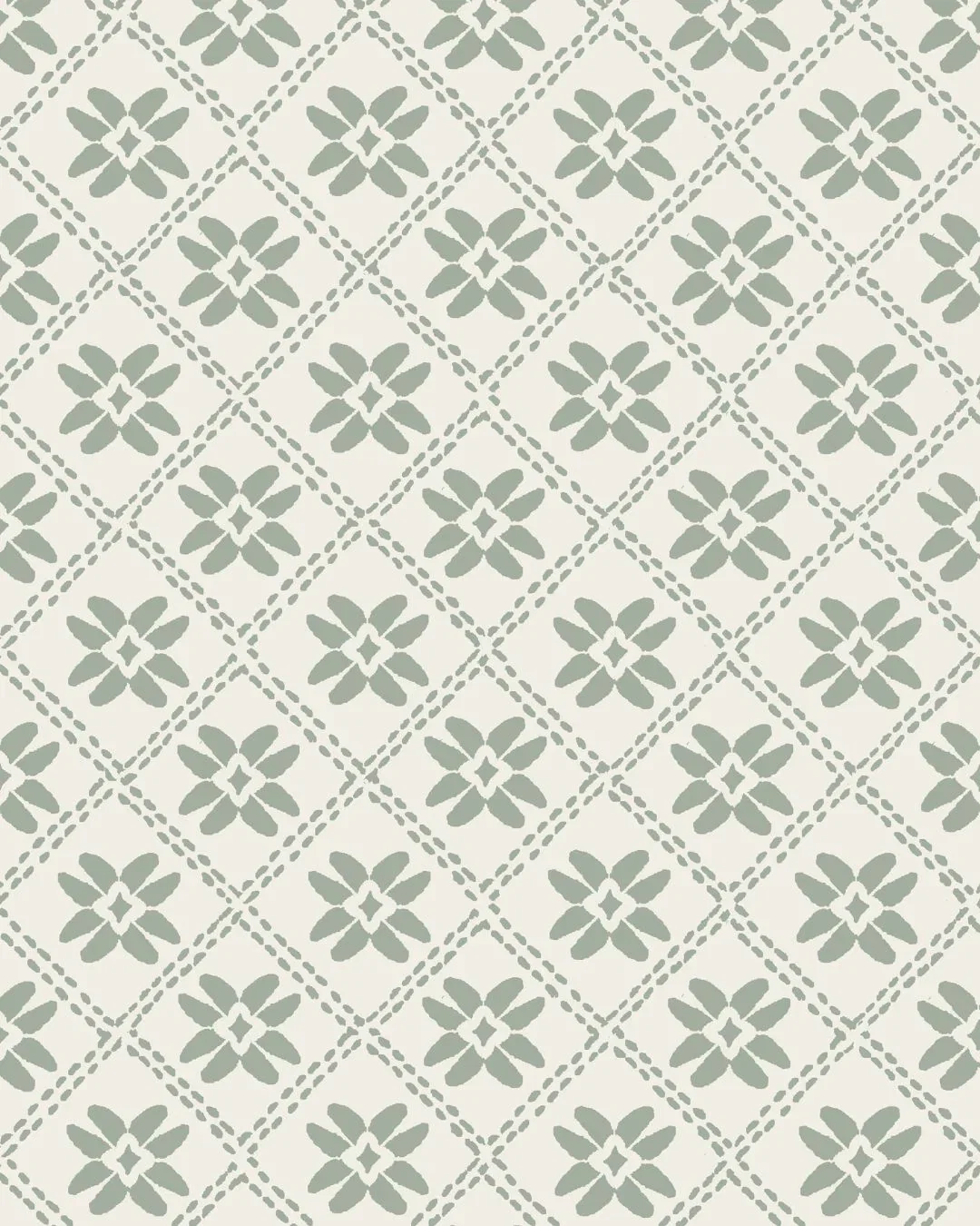 Image of Dainty Lattice Fabric in Willow