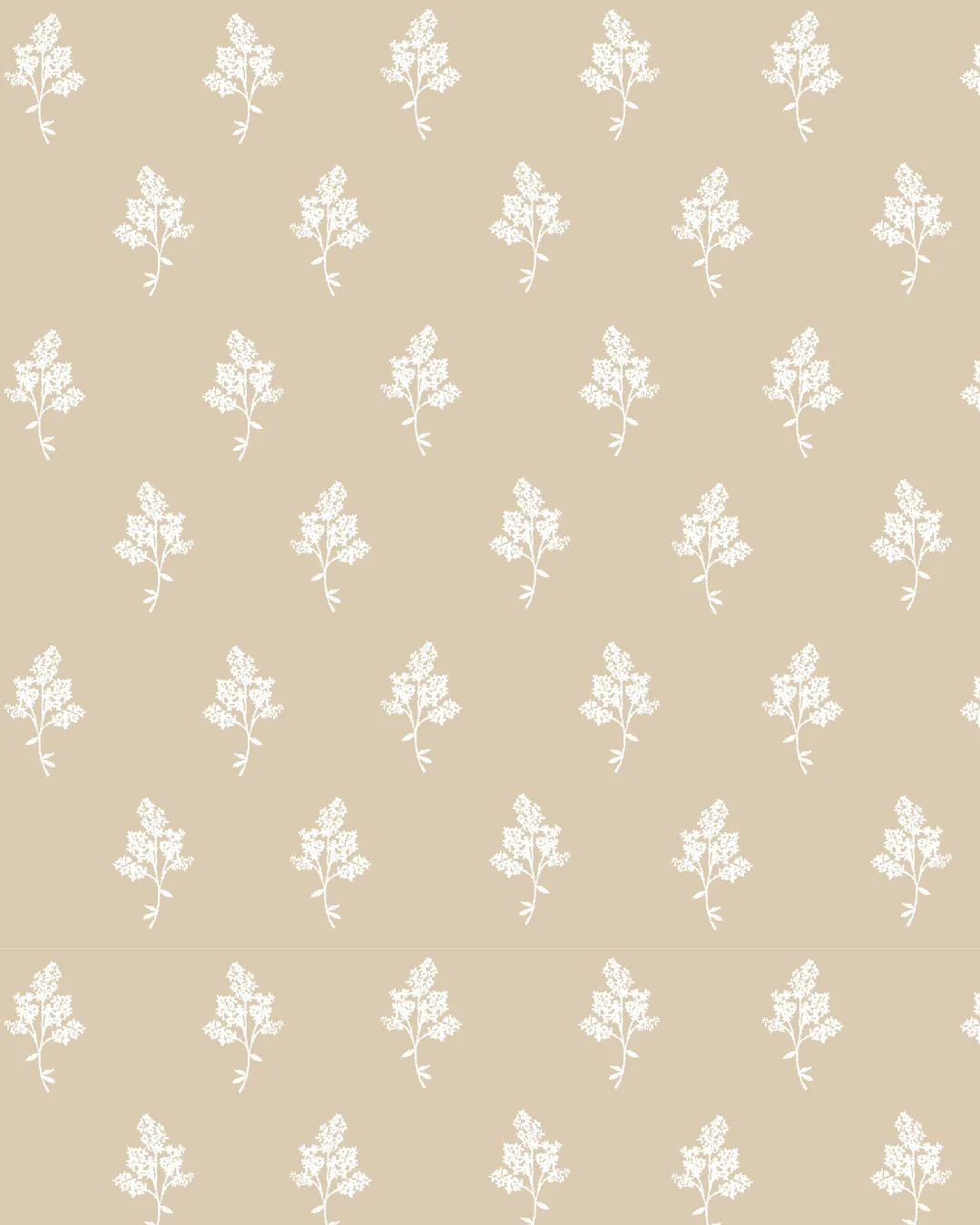 Image of Hannah Floral Fabric in Natural
