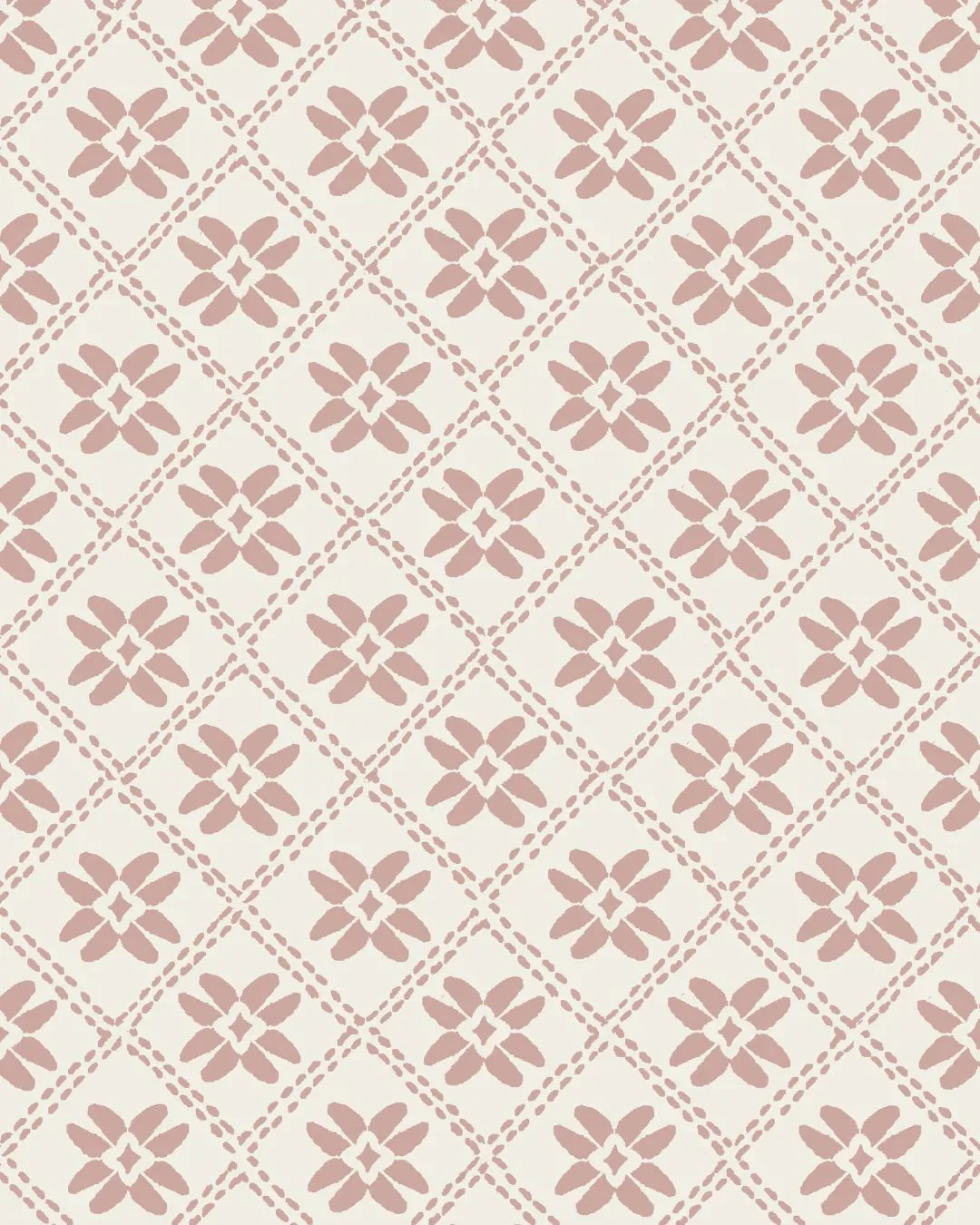 Image of Dainty Lattice Fabric in Dusty Pink
