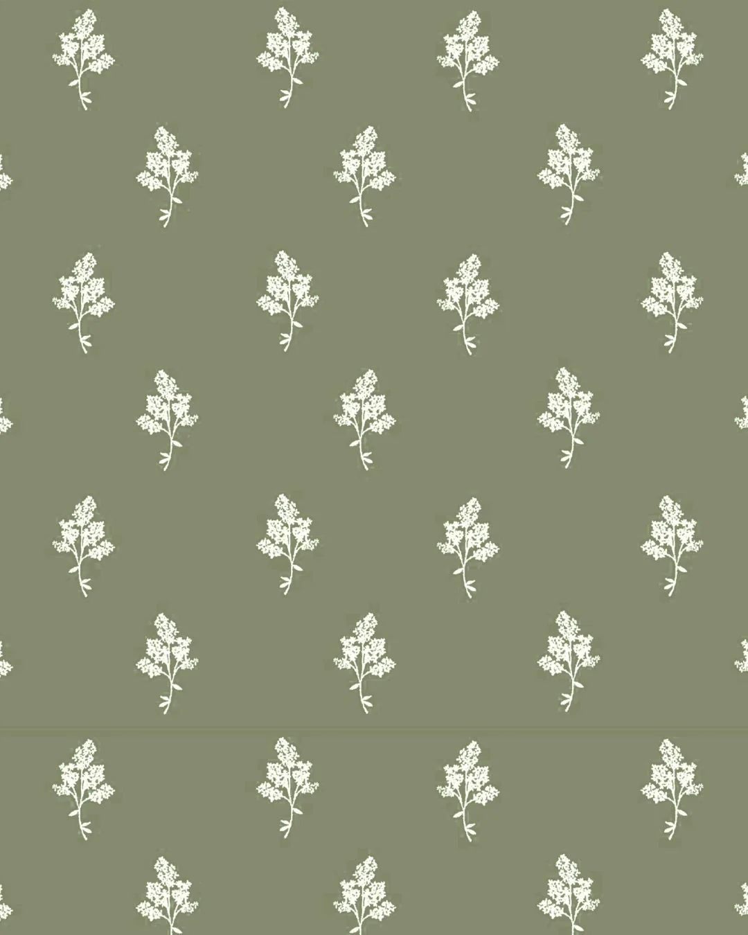 Image of Hannah Floral Fabric in Laurel