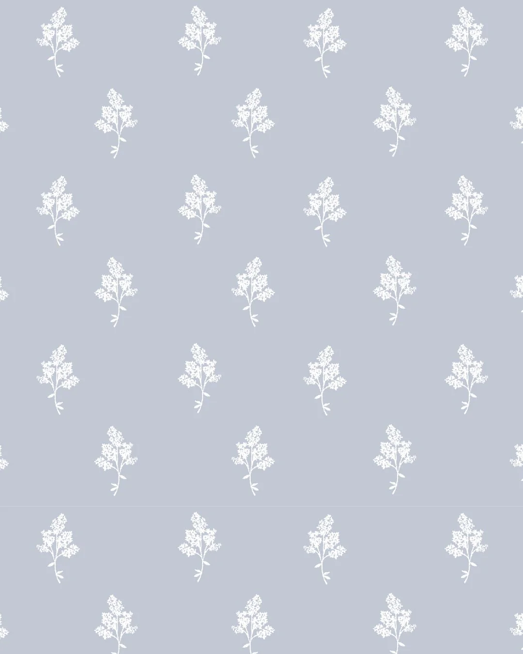 Image of Hannah Floral Fabric in Light Blue