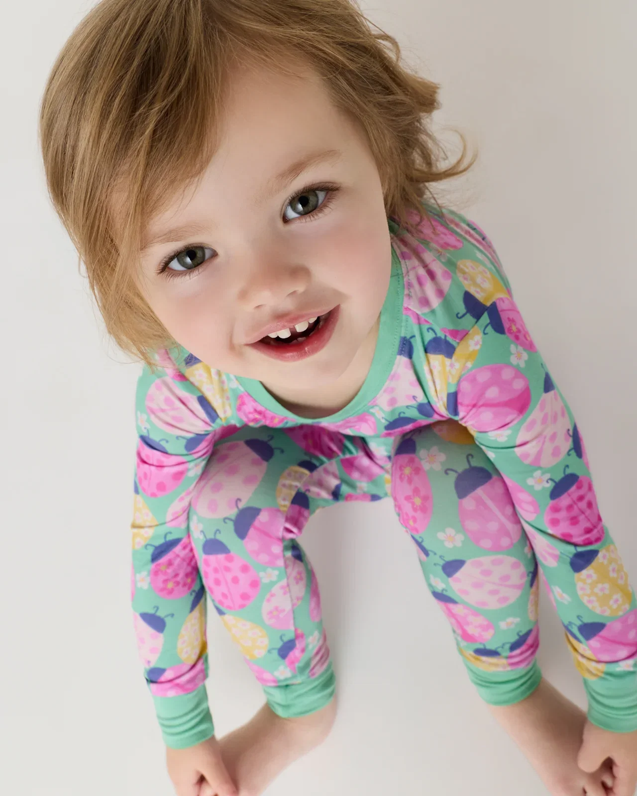 Image of Ladybug Meadow Two-Piece Pajama Set