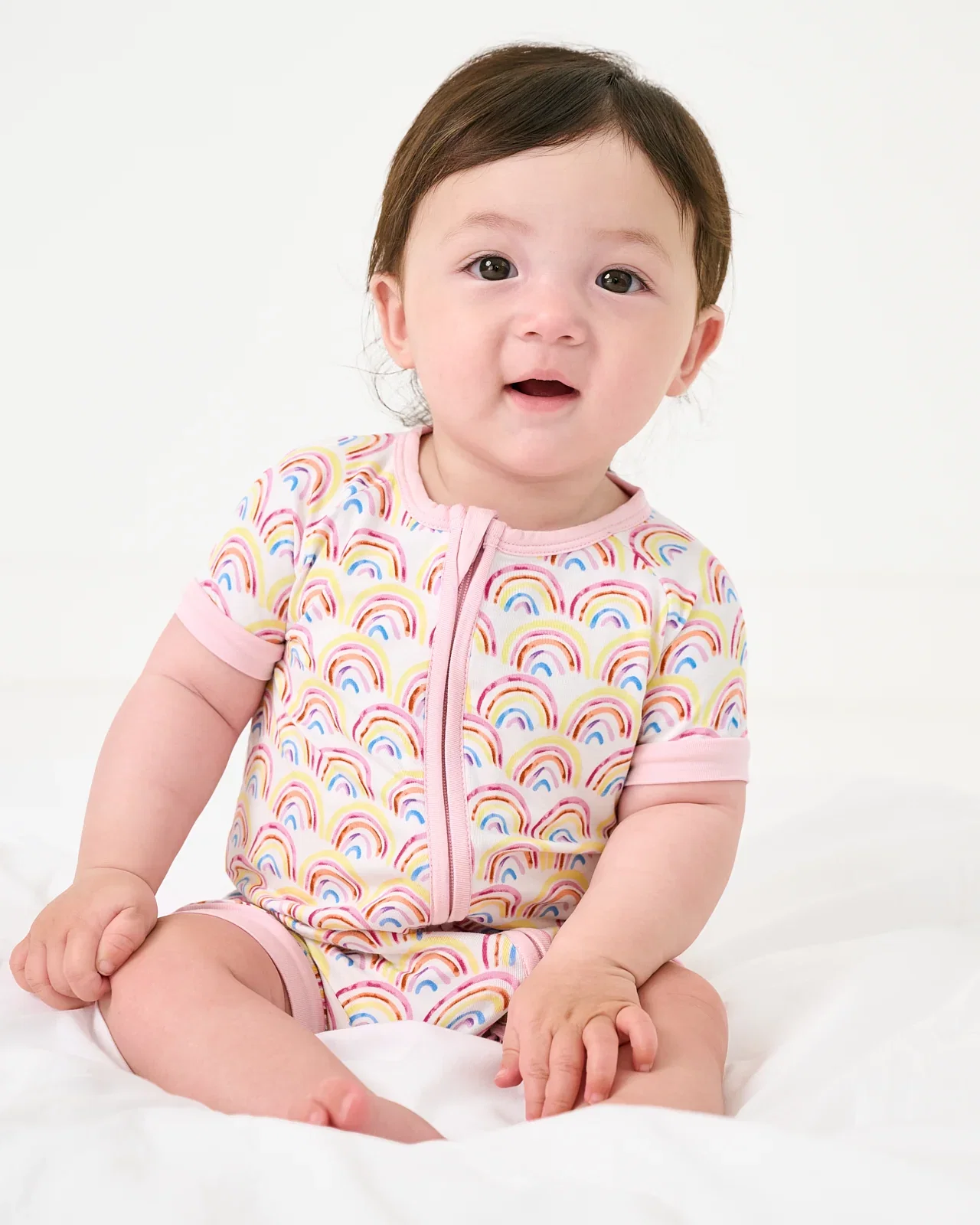 Image of Pastel Rainbows Shorty Zippy