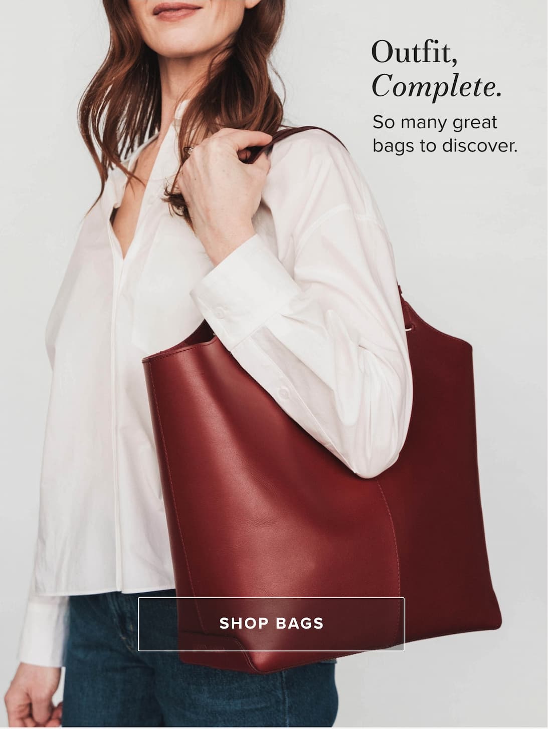 Outfit Complete, Shop Bags.