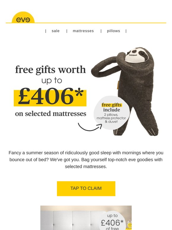 free gifts worth up to £406, just for you  Vicki
