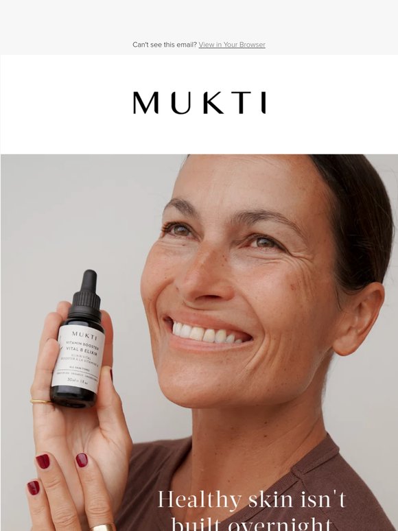 Healthy skin isn't built overnight
