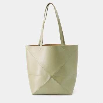 Puzzle Fold Tote Bag Moss Gree