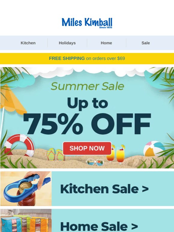 Save Big This Summer—Up to 75% Off